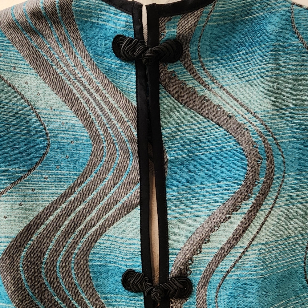Winding River Ladies M/L Art To Wear Tapestry Coat Jacket Creative Dinner Unique - Picture 5 of 10